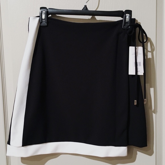 H by Halston Dresses & Skirts - NWT [Halston] Faux Wrap Wrinkle-Free Skirt